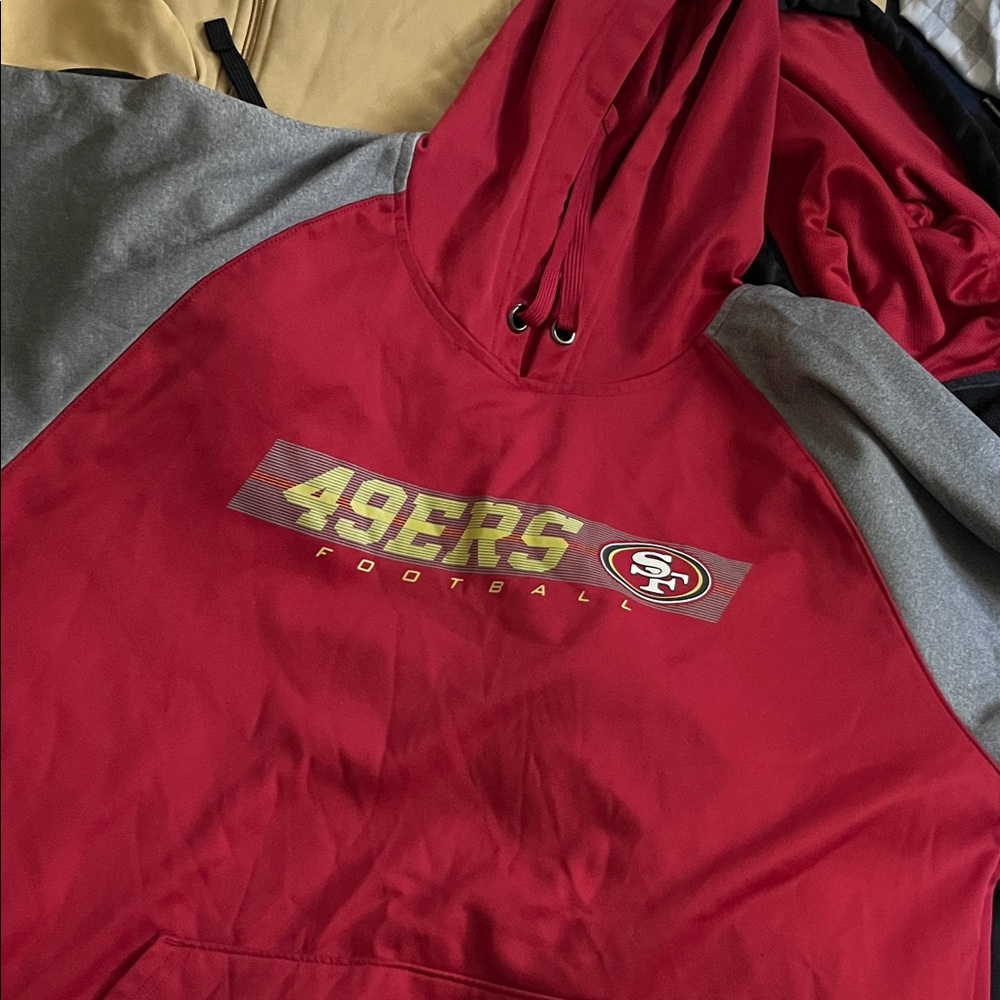 49ers Red and Gray Hoodie